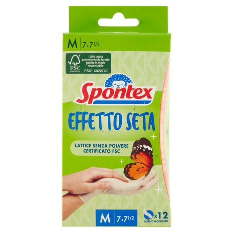 Spontex Guanti Usa&Getta Effetto Seta x12 tg M